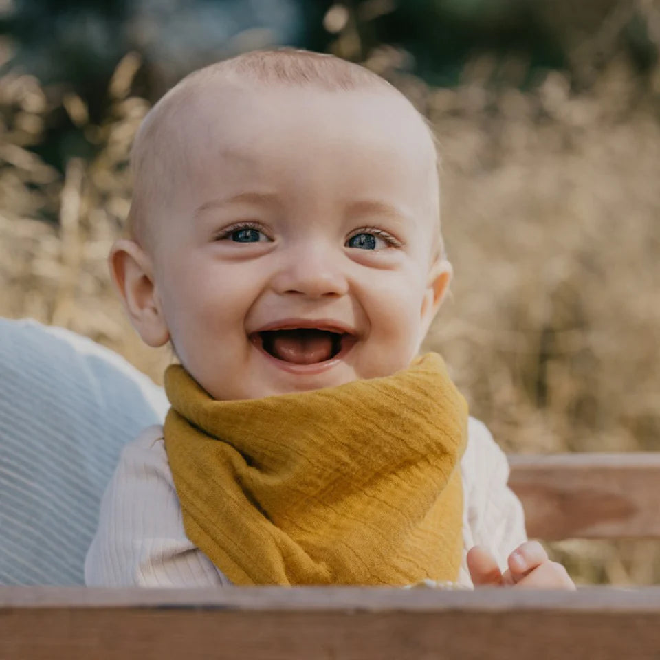 BIBS Bandana Bib - Mustard lifestyle