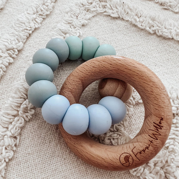 FOXX & WILLOW Infinity Ring Teether - Seascape