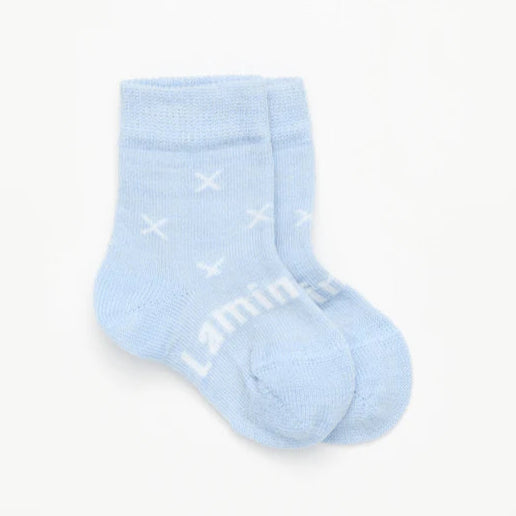 LAMINGTON Merino Wool Baby Crew Socks - Beau