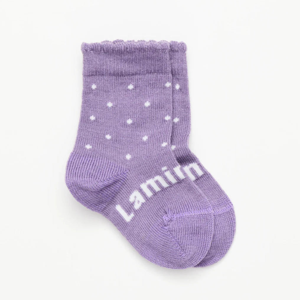 LAMINGTON Merino Wool Baby Crew Socks - Berry