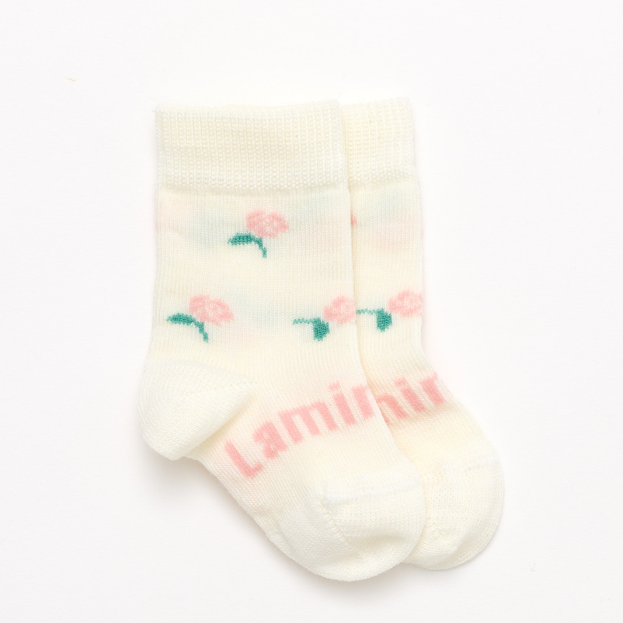 LAMINGTON Merino Wool Baby Crew Socks - Rosa