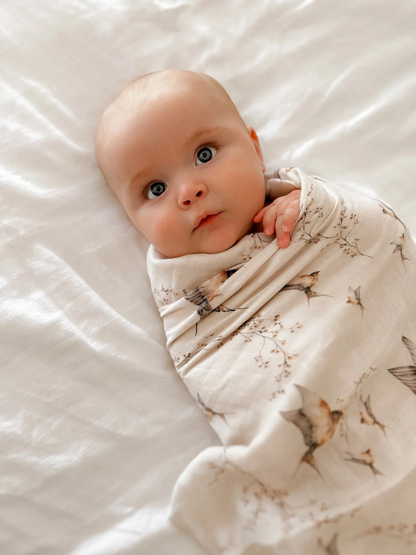 POP YA TOT Organic Muslin Wrap - Nightingale