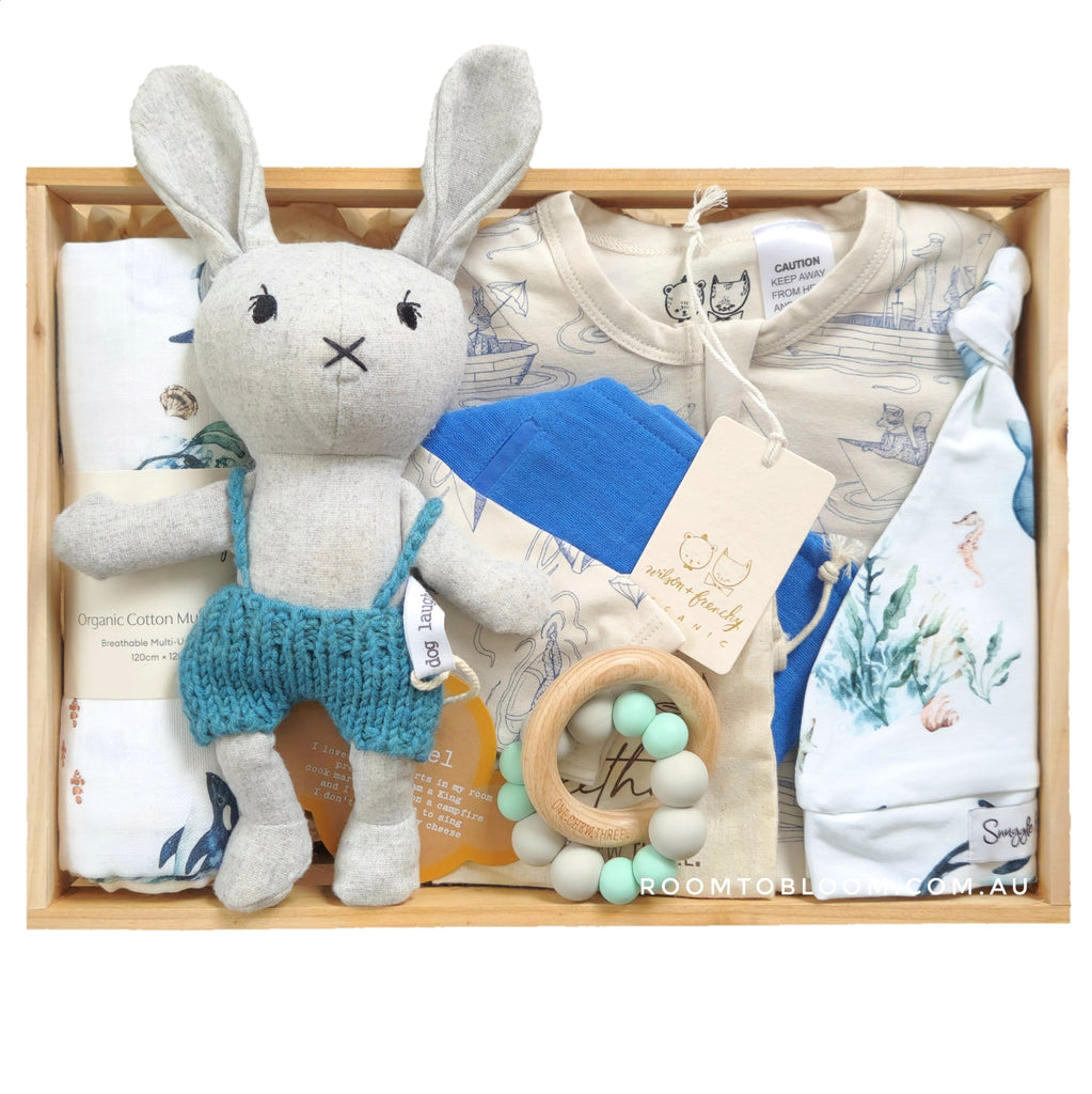 ROOM TO BLOOM Aquamarine Baby Gift Hamper