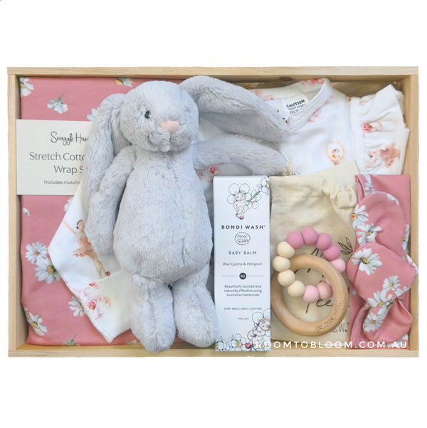 ROOM TO BLOOM Ballerina Girl Baby Gift Hamper