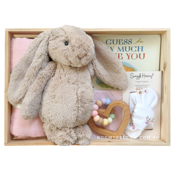 ROOM TO BLOOM Little Nutbrown Hare Baby Gift Hamper