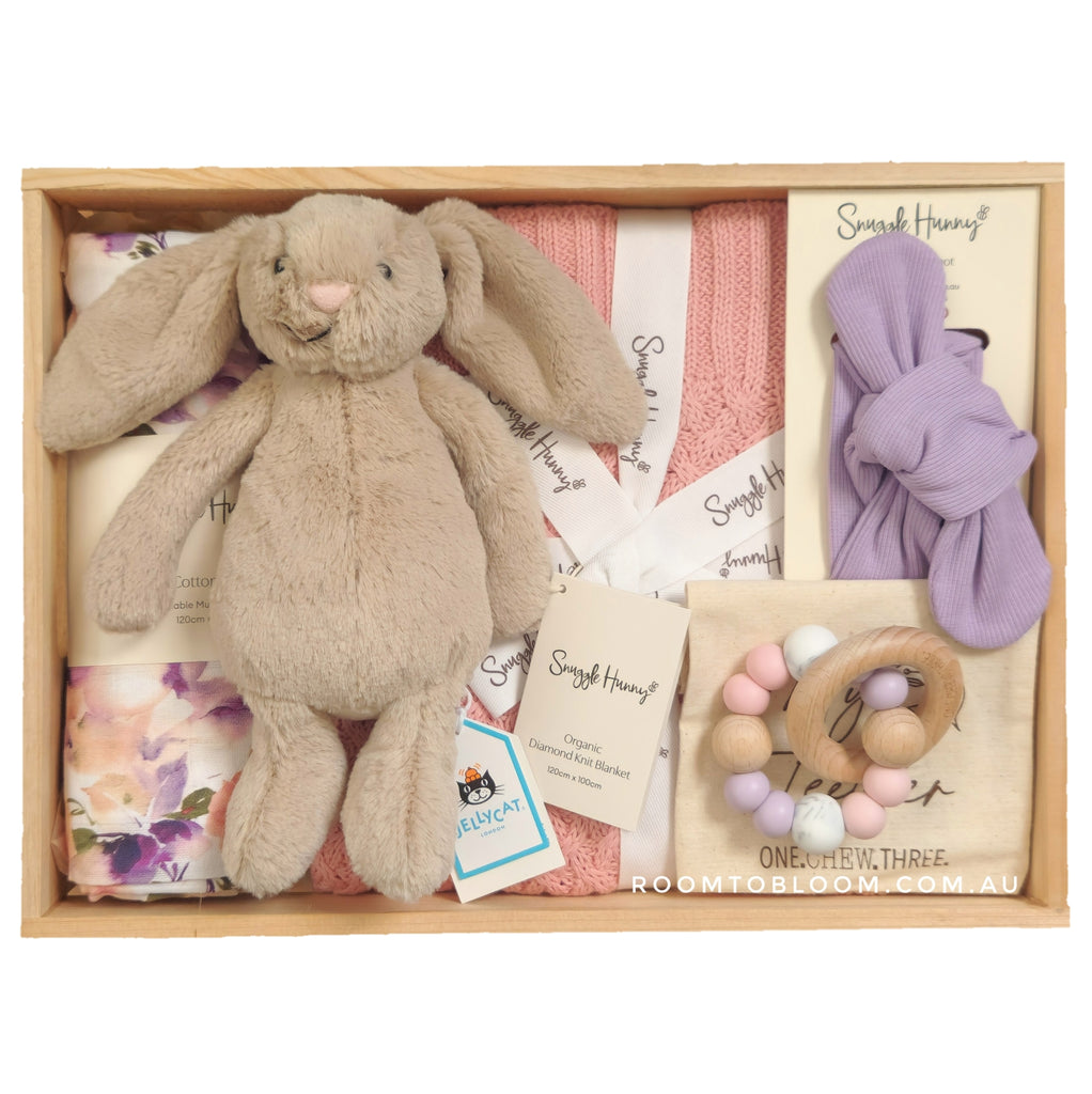 ROOM TO BLOOM Mauve Baby Gift Hamper