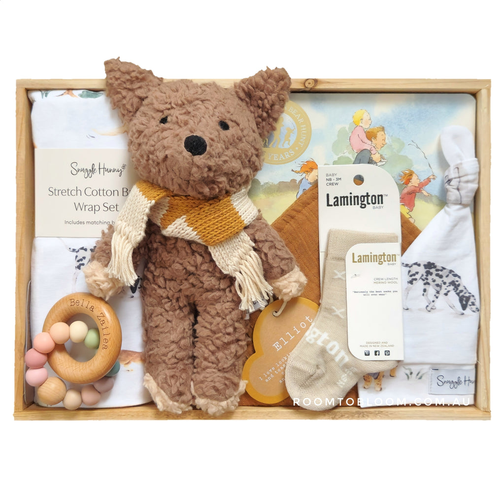 ROOM TO BLOOM Puppy Dog Tails Baby Gift Hamper