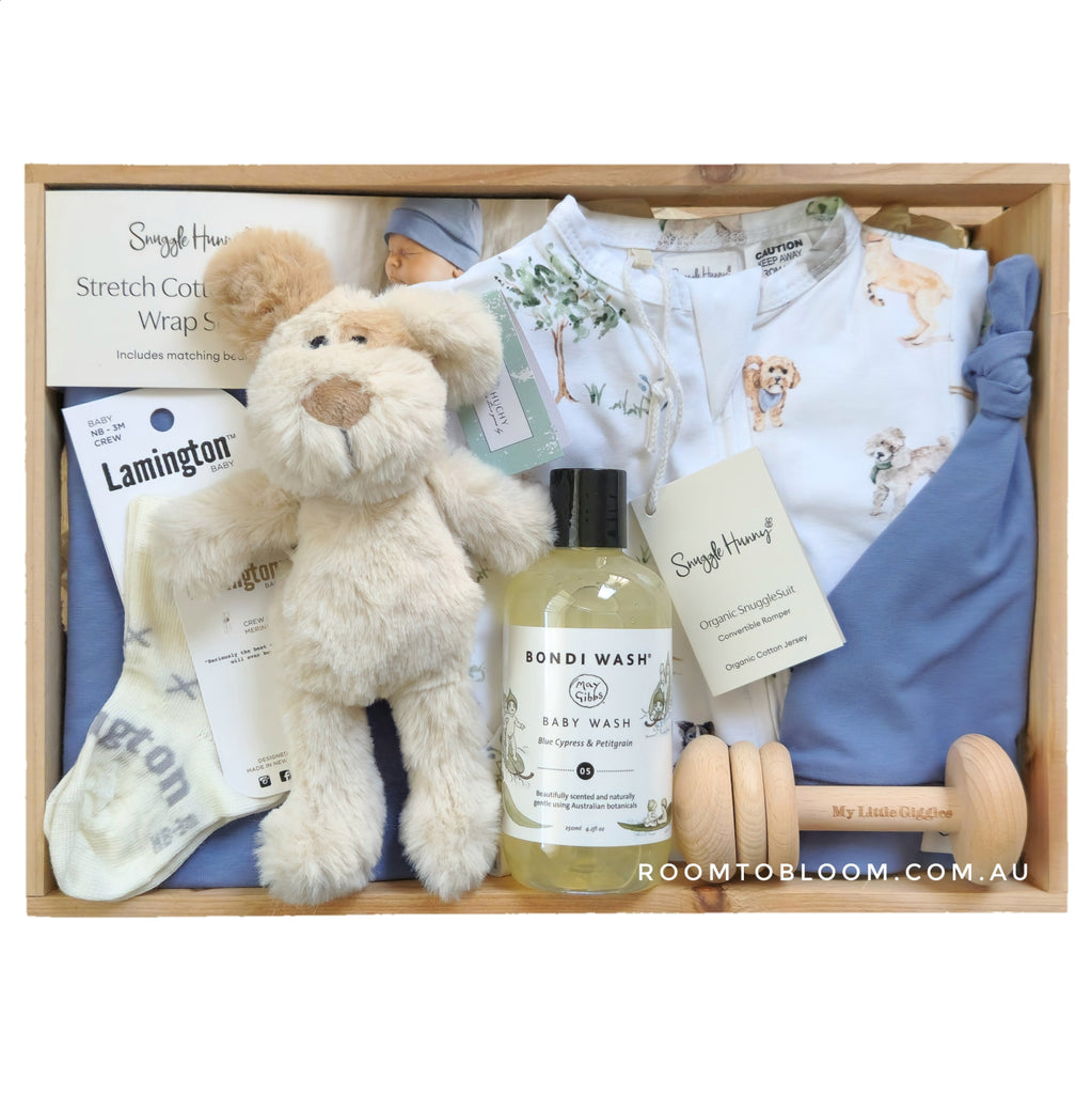 ROOM TO BLOOM Puppy Love Baby Gift Hamper