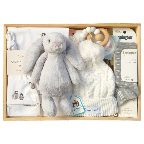 ROOM TO BLOOM Silver Snow Baby Gift Hamper