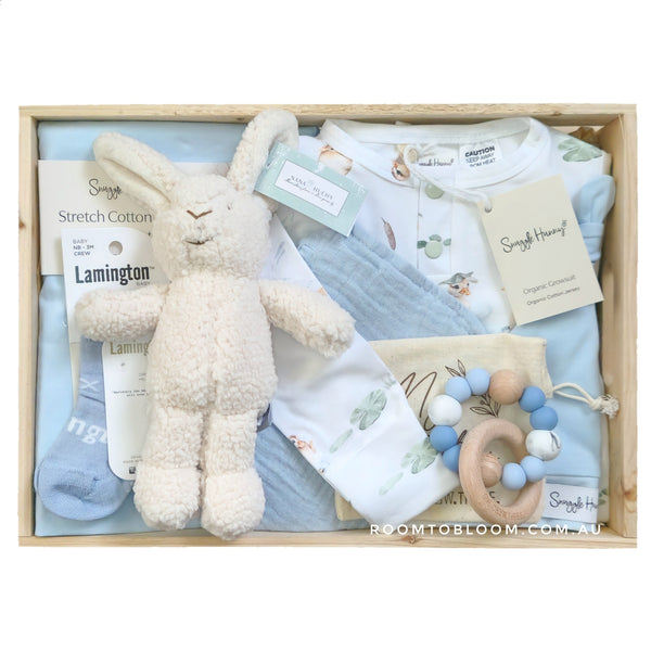 ROOM TO BLOOM Sky Blue Baby Gift Hamper