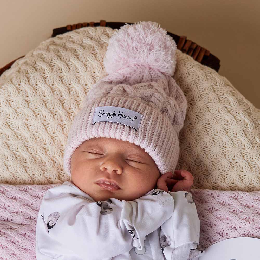 SNUGGLE HUNNY Organic Knit Beanie - Blush Pink