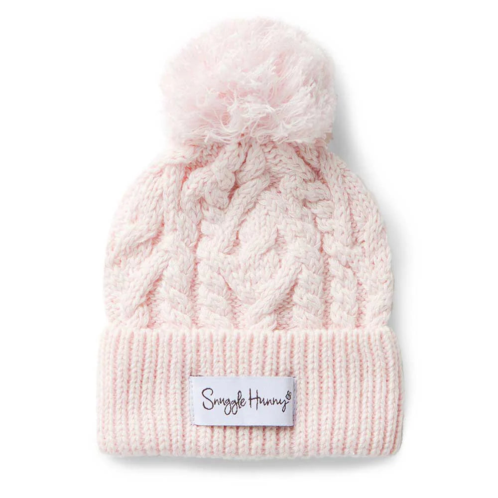 SNUGGLE HUNNY Organic Knit Beanie - Blush Pink