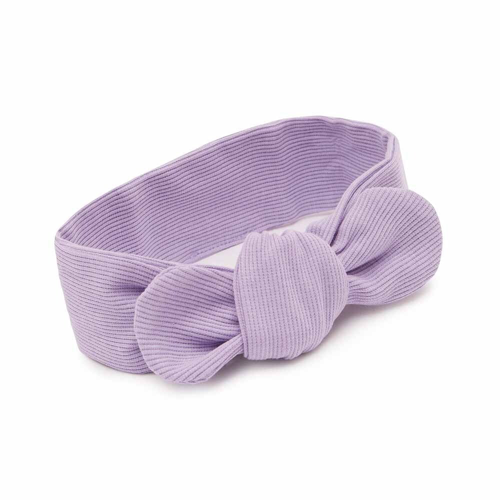 SNUGGLE HUNNY Ribbed Topknot Headband - Jacaranda