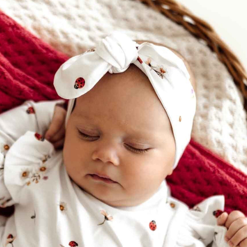 SNUGGLE HUNNY Topknot Headband - Ladybug