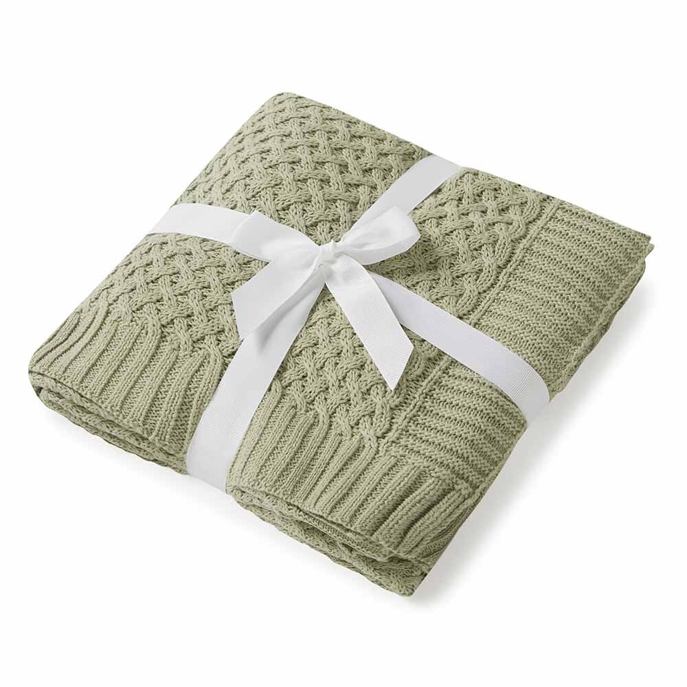 SNUGGLE HUNNY Diamond Knit Baby Blanket - Dewkist