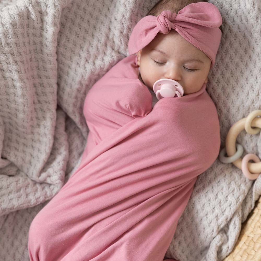 SNUGGLE HUNNY Jersey Wrap & Topknot set - Jewel